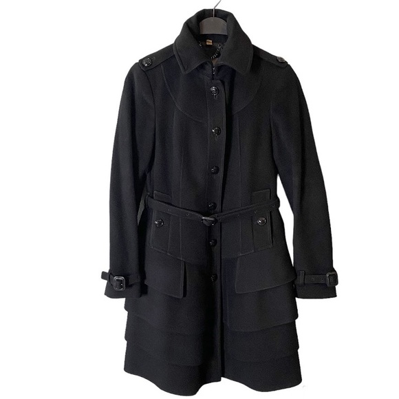 Burberry Jackets & Blazers - Burberry London Black Wool Cashmere Coat